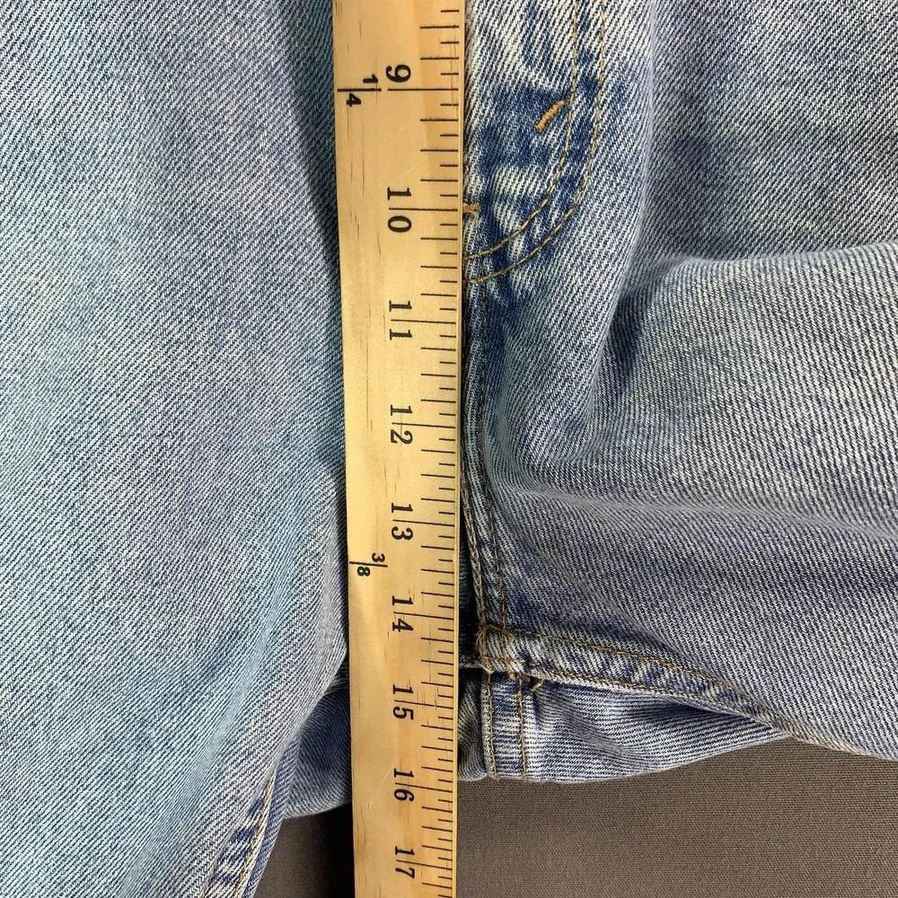 Levis 550 Jeans Mens 42x32 Blue Denim Relaxed Tapered Leg Light Wash (41x32 Fit)
